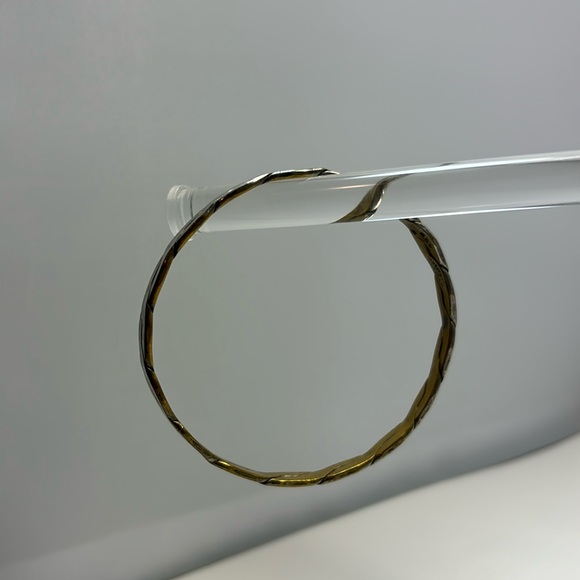 UNISEX VINTAGE 80'S TAXCO MEXICO SOLID 925 STERLING SILVER BANGLE BRACELET - Picture 3 of 7